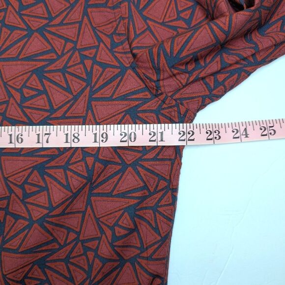 Desigual Man Triangle Print Long Sleeve Shirt Large Slim - Picture 7 of 11